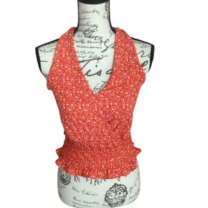 SALE Women's Sienna Sky Smocked Halter Tank‎ Top Size XS